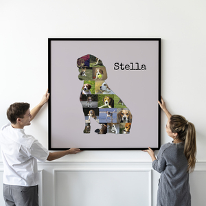 Collage Beagle: Crea un ricordo personalizzato del tuo amico a quattro zampe!