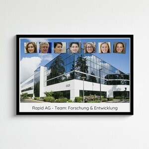 Personalisierbare Fotocollage „Unser Team“