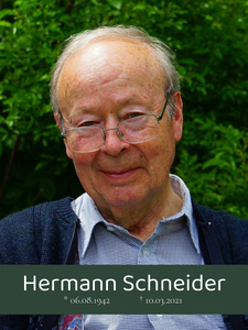 Trauerfoto (Portrait 30x40cm) mit dunklem Textbanner