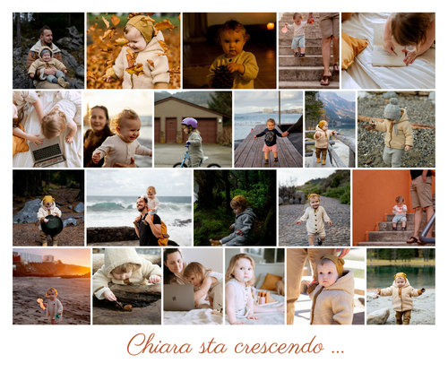 "Crea una Collage Crescita Bambino: Momenti Preziosi in Foto!"