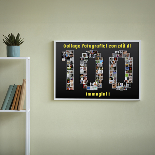 Crea la tua foto-collage "100" per celebrare il tuo traguardo con stile!