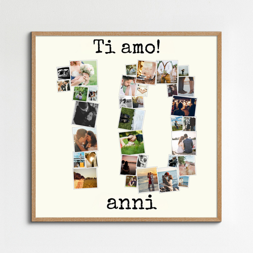 Crea una Collage Fotografiche "10" per il tuo Anniversario o Evento Speciale