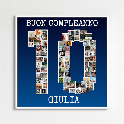 Crea una Collage Fotografiche "10" per il tuo Anniversario o Evento Speciale